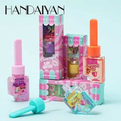 Handaiyan Multi-Functional Lip Care and Moisturizing Lip Oil with Color-Changing Formula for Plump, Nude Makeup Cosmetics