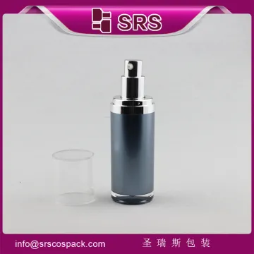 China Acrylic Airless Bottle With Transparent Cap ,airless dispenser cosmetics 50ml