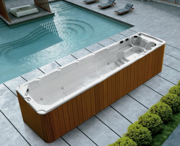 swim spa deck