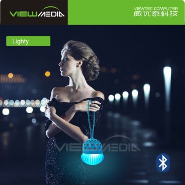 Trade assurance night light led mini bluetooth speaker with FM radio function