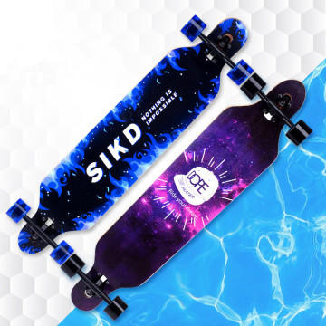 Professional Flying Tiger Longboard Skateboard with High-Quality Maple Deck and PU Wheels