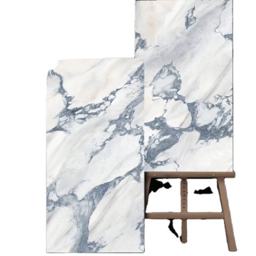 White Marble Effect Ceramic Tiles for Kitchen and Bathroom