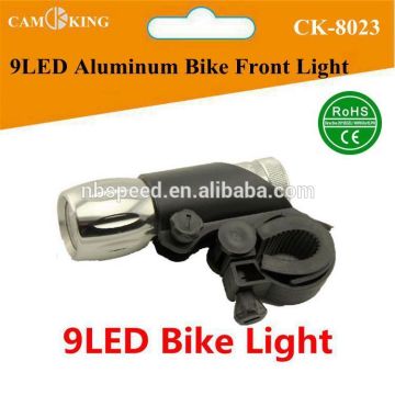 9LED Bicycle Front Light led aluminum bike light led bike head light
