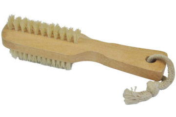 Wooden nail cleaning brush