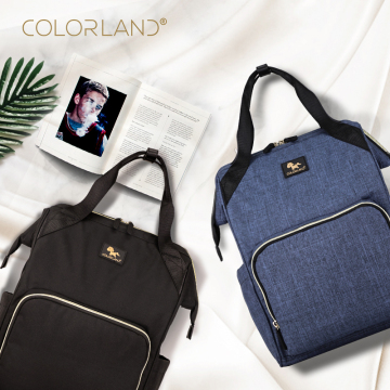 Double shoulder mom bag