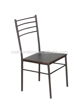 W/powder coating painting metal PVC veneer high quality cheap dining table set