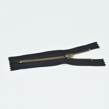 Apparel accessories 10inch brass zippers for sale