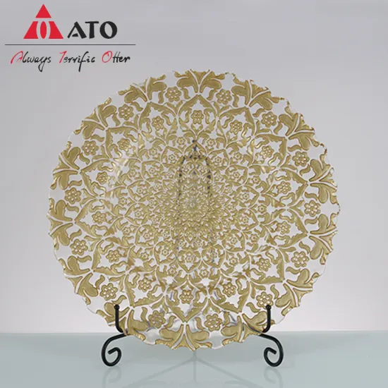 Gold Charger Plates Wedding Decorative for Dining Table