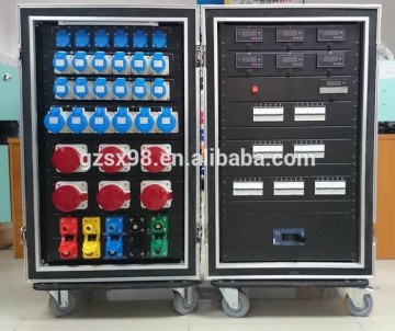 frequency meter power distribution with 63A 5pin output sockets