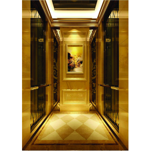 Montagem de carro elevador de hotel cinco estrelas