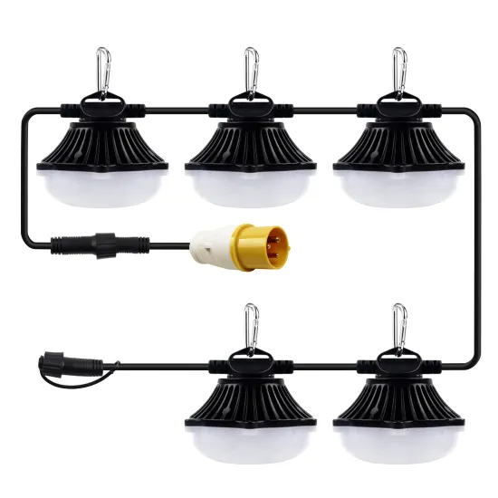 CE Certified Die Cast Aluminum 15m 100W 12000 Lumen Construction String Light 110V