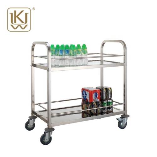Knocked Down Square Tube Serving Trolley