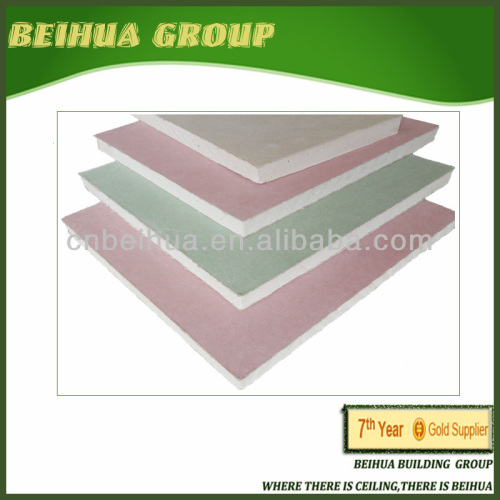 Fire Rated Moisture Resistance Gypsum Plasterboard, High Quality Fire