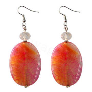 Natural Gemstone Agate Earring