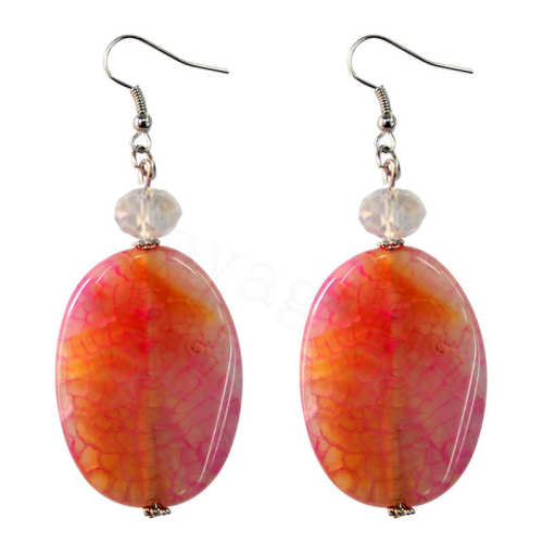 Natural Gemstone Agate Earring