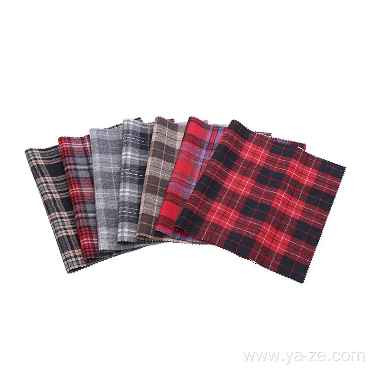 various kinds woven woolen check tweed plaid fabric