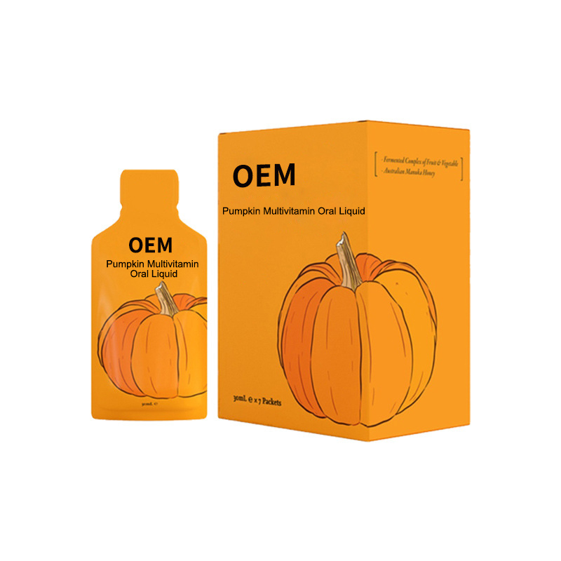 OEM/ODM Healthcare Supplement Pumpkin Vitamin Supplement Immune Support Pumpkin Multivitamin Oral Liquid