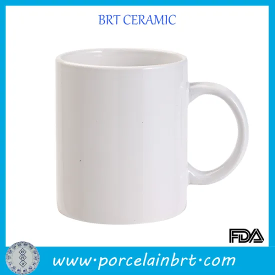 Design by customer classical ceramic white mug