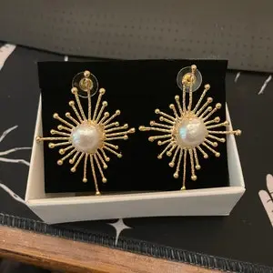 Baroque Pearl Unique Earrings Polaris Design Earrings