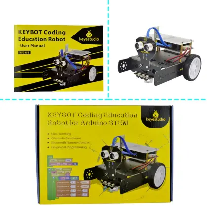 Remote Bluetooth-Controlled Robotics Car STEM Educational Kit for Arduino