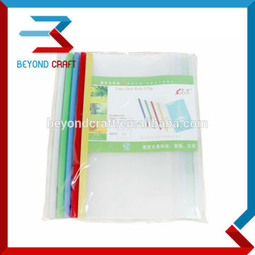 A4 PP clear plastic report file cover sliding bar files folders