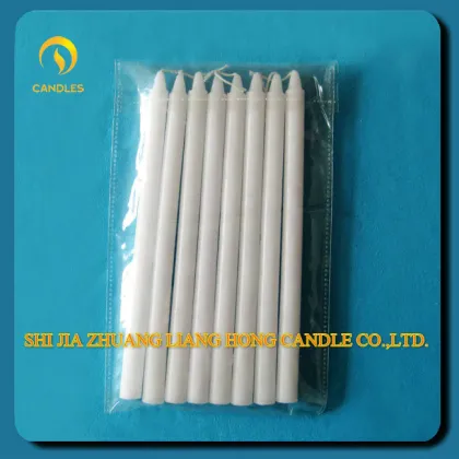 paraffin wax white candles/ household candles
