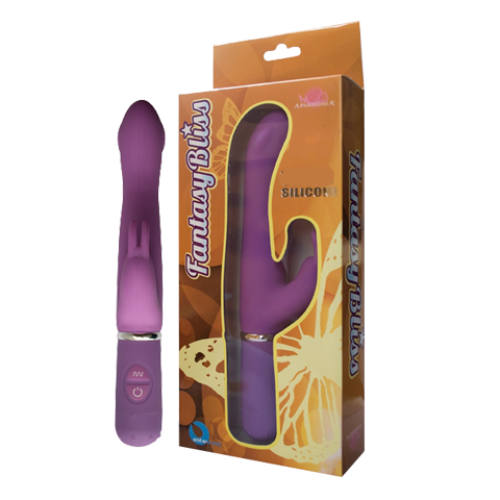 Haochi 10 frequency silicone G spot rabbit female vibrate stick purple