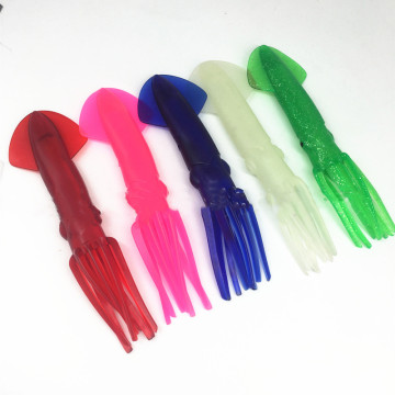 Hot Sale 210mm Rubber Octopus Squid Soft Bait for Jigs and Tuna Fishing Lures