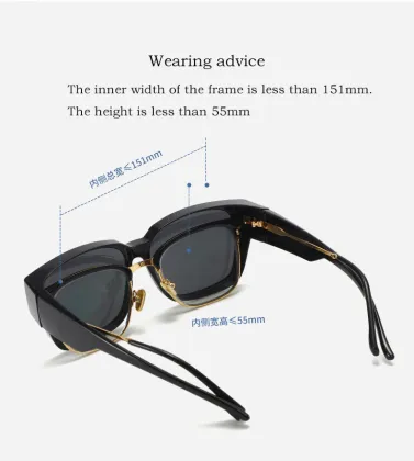 2011 Vogue Optical Square Mix Frames Glasses for Men and Women - Night Vision Driving Glasses