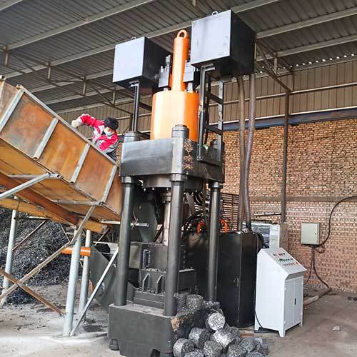 Aluminium Chips Briquetting Machine Metal Powder Briquetting Press Factory