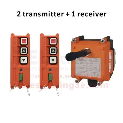 Remote control with electric hoist F21-2S single speed industrial remote control for electric hoist