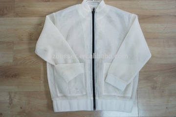 Fashion neutral casual mesh jacket