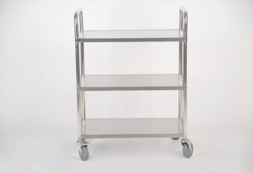 3-Shelf specialty utility cart,stainless steel storage trolley