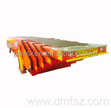 5 section 22 meters truck loading conveyor