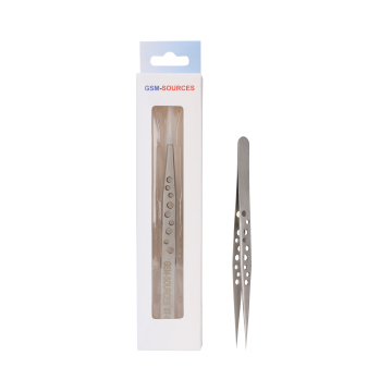 GSMSOURCES Accurate No Magnetic Stainless Steel Tweezers for Mobile Repair