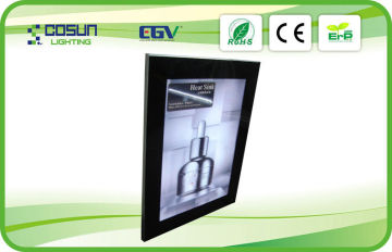 Aluminium Slim Led Light Box 24v / 12v , Magnetic Light Box Wall Mounted