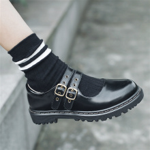 Soft Pu Leather Shoes Women's Flats Retro British Round Head Japanese Jk Uniform Dress Shoes Student's School Uniform Loli Shoes