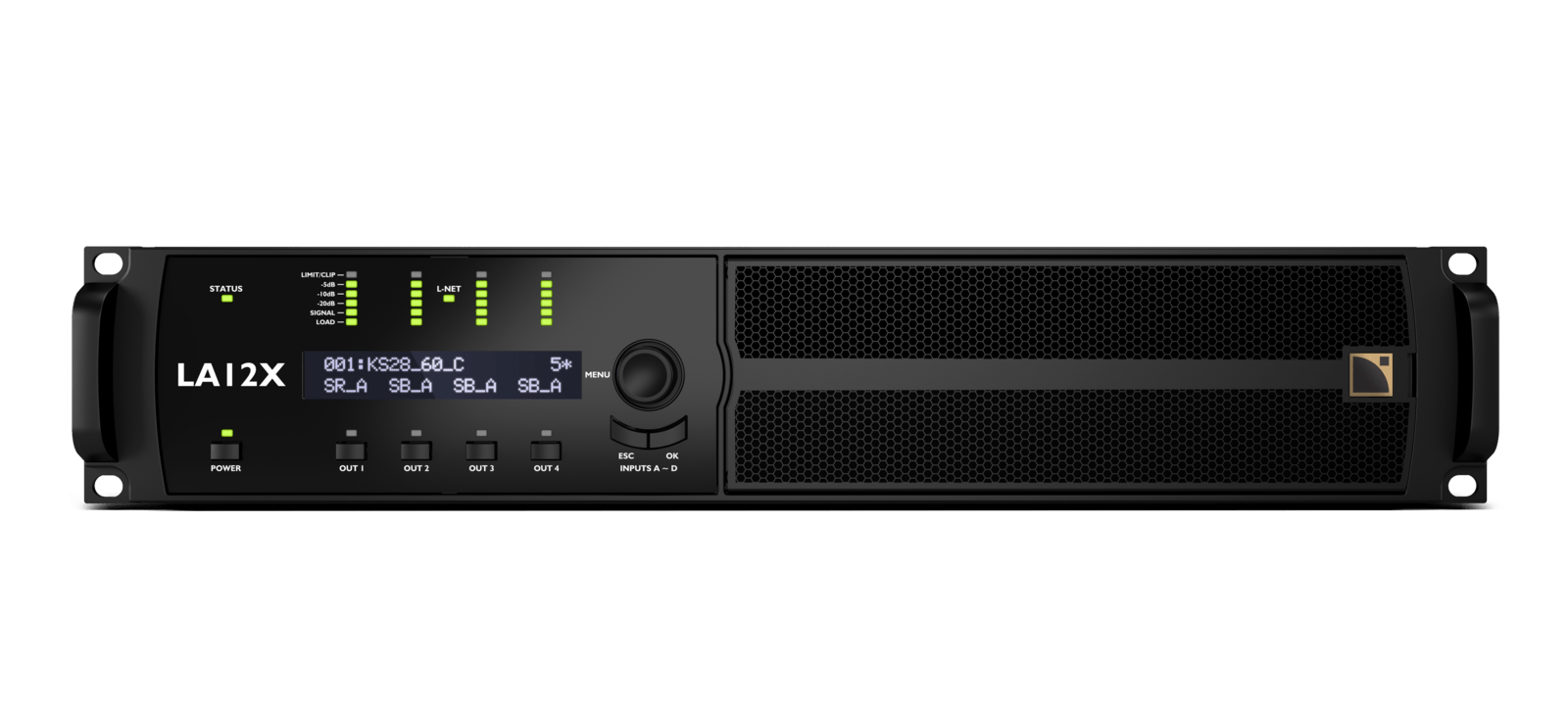 LA12X Amplified Controller 4x2600w 4-Ohms