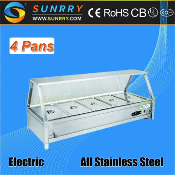 Stainless steel catering equipment table top electric food warmer keep food warm machine