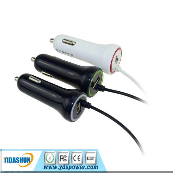 usb car charger with extension cable