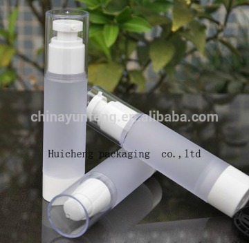 Cosmetic packaging 50ml frosted plastic airless pump bottle