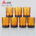 Modern glass cup Amber Glass Drinking Tumbler