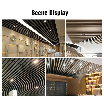 Morden Square Single Double Square Grid Light Downlight