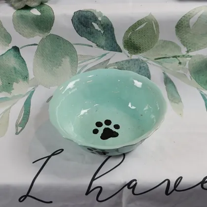 Anti Slip Feeding Pet Puppy Kitten Ceramics Bowl