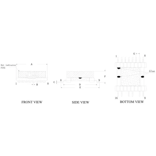 EFD 15 series SMD transformer