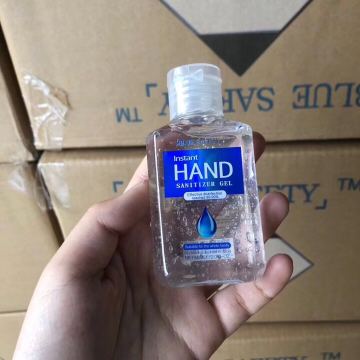 Bottled hand sanitizer 60ml portable blue safe 75% hand sanitizer cleaning tool