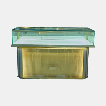Gold Jewelry Store Showcase Counter
