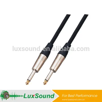 TRS Speaker cable, Mono 6.35 jack speaker cable gold plated 1/4" TS Phone Jack, professional speaker cable