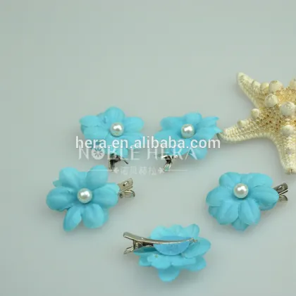 hot sale pearl flower sublimation hairpin