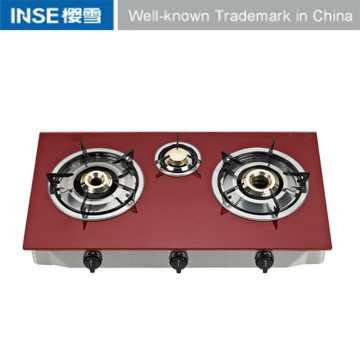 2014 Most Perfect Red Rolled Steel Gas Stove